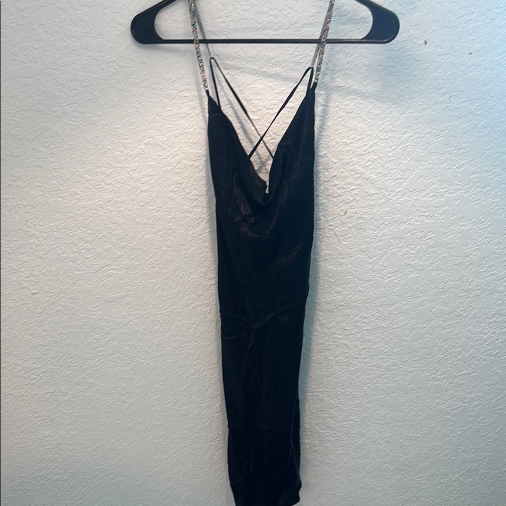 Bershka Black Strappy Dress